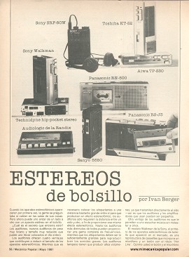 Estéreos de bolsillo - Mayo 1981