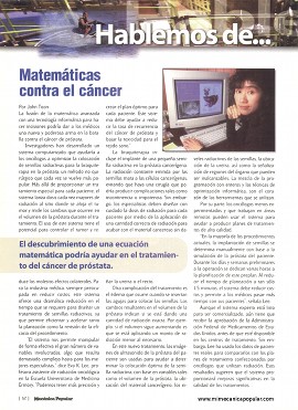 Matemáticas contra el cáncer - Mayo 2001