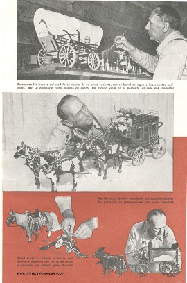 Carruajes Miniatura Tallados en Balsa - Agosto 1949