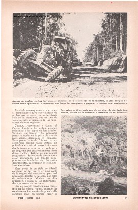 Carretera a través de la selva del amazonas - Febrero 1960