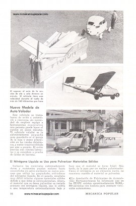 Nuevo Modelo de Auto Volador - Marzo 1951