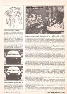 Una gama de opciones de alta tecnología para el Oldsmobile de 1984 - Febrero 1984