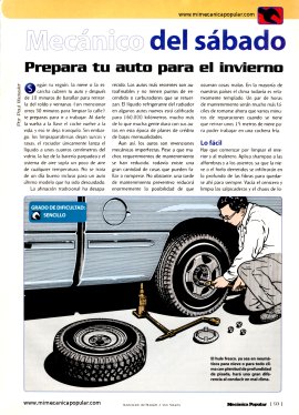 Mecánico del sábado -  Prepara tu auto para el invierno - Diciembre 1999