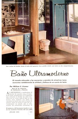 El Baño Ultramoderno de 1955 - Julio 1955