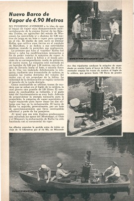 Barco de Vapor de 4.90 Metros - Mayo 1957
