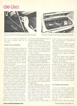 Cómo Comprar un Automóvil de Uso - Enero 1975