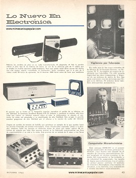 Lo Nuevo En Electrónica - Octubre 1964