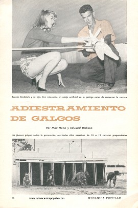 Adiestramiento de Galgos - Mayo 1959