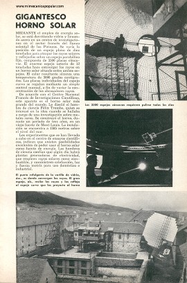 Gigantesco Horno Solar -Febrero 1954
