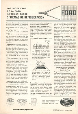 Los ingenieros de la Ford informan: Sistemas de refrigeración - Octubre 1960