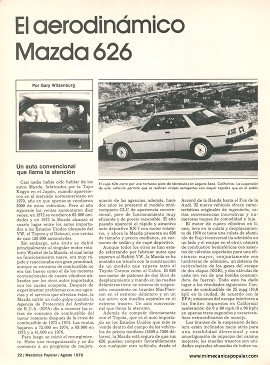 El aerodinámico Mazda 626 - Agosto 1979