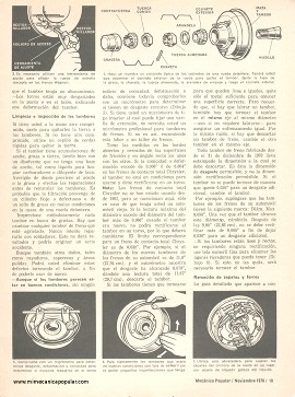 Cómo reparar frenos de tambora - Noviembre 1976