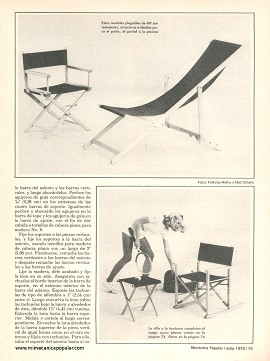 Construya sus muebles plegables - Julio 1979