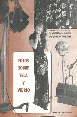 Fotos Sobre Tela y Vidrio - Octubre 1948