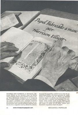 Papel Fabricado a Mano - Junio 1949