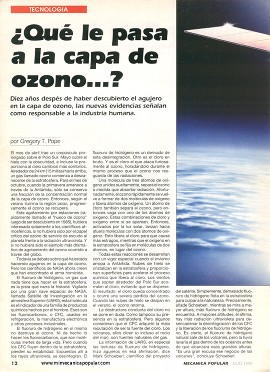 ¿Qué le pasa a la capa de ozono...? - Julio 1995