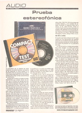 Audio - Prueba estereofónica - Septiembre 1991