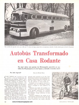 Autobús Transformado en Casa Rodante - Agosto 1967