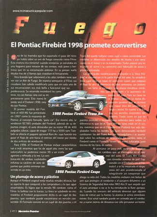 Pontiac Firebird 1998 - Octubre 1997