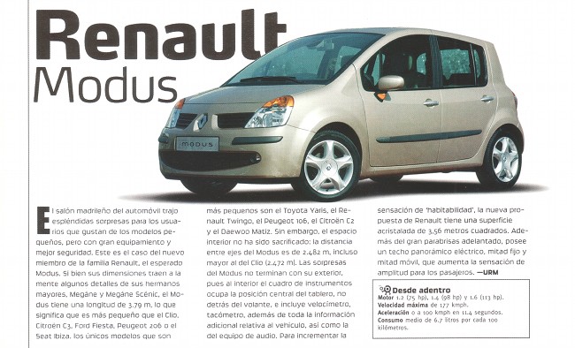 Renault Modus - Agosto 2004