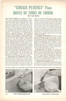 -Cirugía Plástica- Para botes de fibra de vidrio - Julio 1958