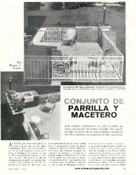 Conjunto de Parrilla y Macetero - Octubre 1963