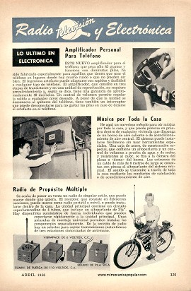 Radio, Televisión y Electrónica - Abril 1956