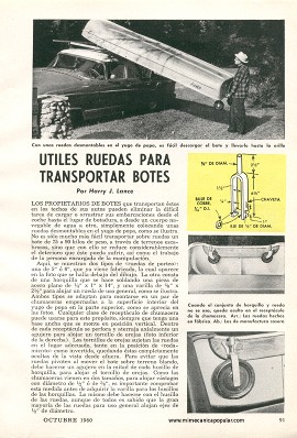 Útiles Ruedas para Transportar Botes - Octubre 1960