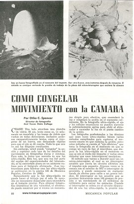 Cómo congelar movimiento con la cámara - Julio 1950