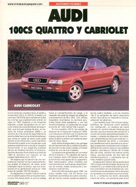 AUDI 100CS Quattro y Cabriolet -Enero 1994