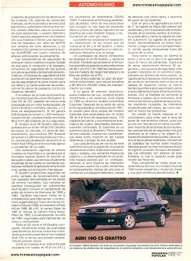 AUDI 100CS Quattro y Cabriolet -Enero 1994