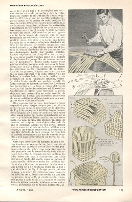 Cestos útiles tejidos de materiales rústicos - Abril 1948