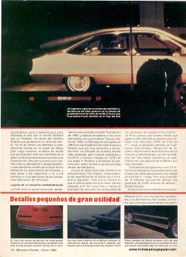 Diseñando los autos del mañana - Enero 1986