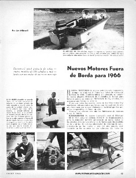 Navegación: Nuevos fuera de borda - Enero 1966