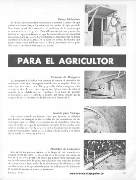 Para el Agricultor - Marzo 1963