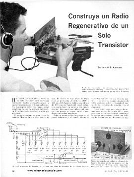 Construya un Radio Regenerativo de un Solo Transistor - Diciembre 1966