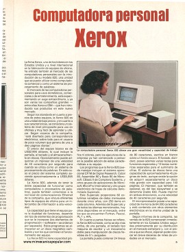Computadora personal Xerox - Marzo 1982