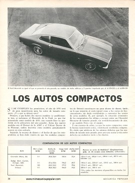 Los Autos Compactos de Enero 1970