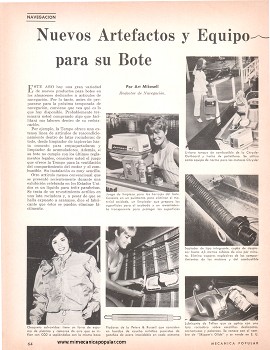 Nuevos Artefactos y Equipo para su Bote - Mayo 1967