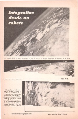 Fotografías desde un cohete - Febrero 1949