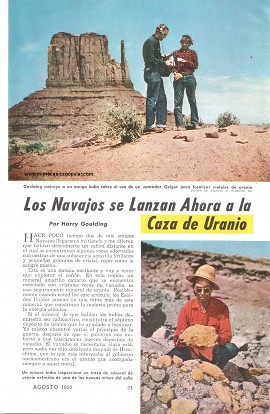 Los Navajos se Lanzan Ahora a la Caza de Uranio - Agosto 1950
