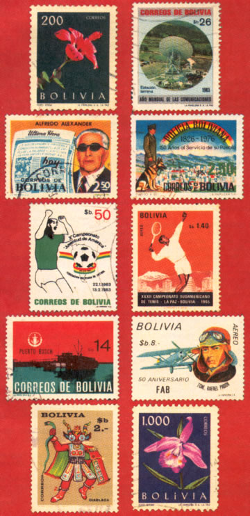 Filatelia - Bolivia - por Ignacio A. Ortiz Bello - Octubre 1993
