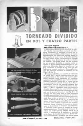 Torneado Dividido en Dos y Cuatro Partes