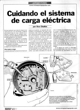 Cuidando el sistema de carga eléctrica - Mayo 1992