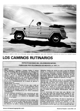 El Volkswagen SAFARI - Junio 1972