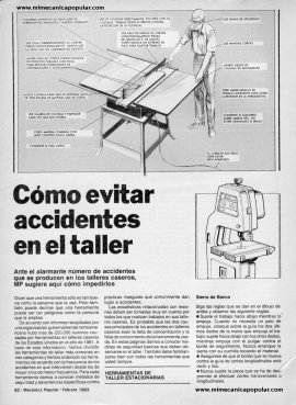 Cómo evitar accidentes en el taller - Febrero 1983