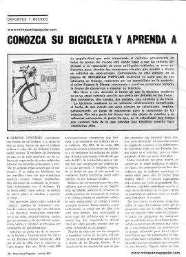 Conozca su Bicicleta y Aprenda a Repararla - Junio 1972