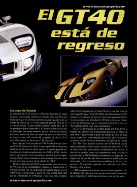 El GT40 está de regreso - Mayo 2002