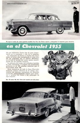 Nuevo V8 en el Chevrolet 1955 - Enero 1955