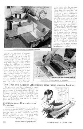 DOBLADORAS Para Metal Laminado - Septiembre-Octubre 1947